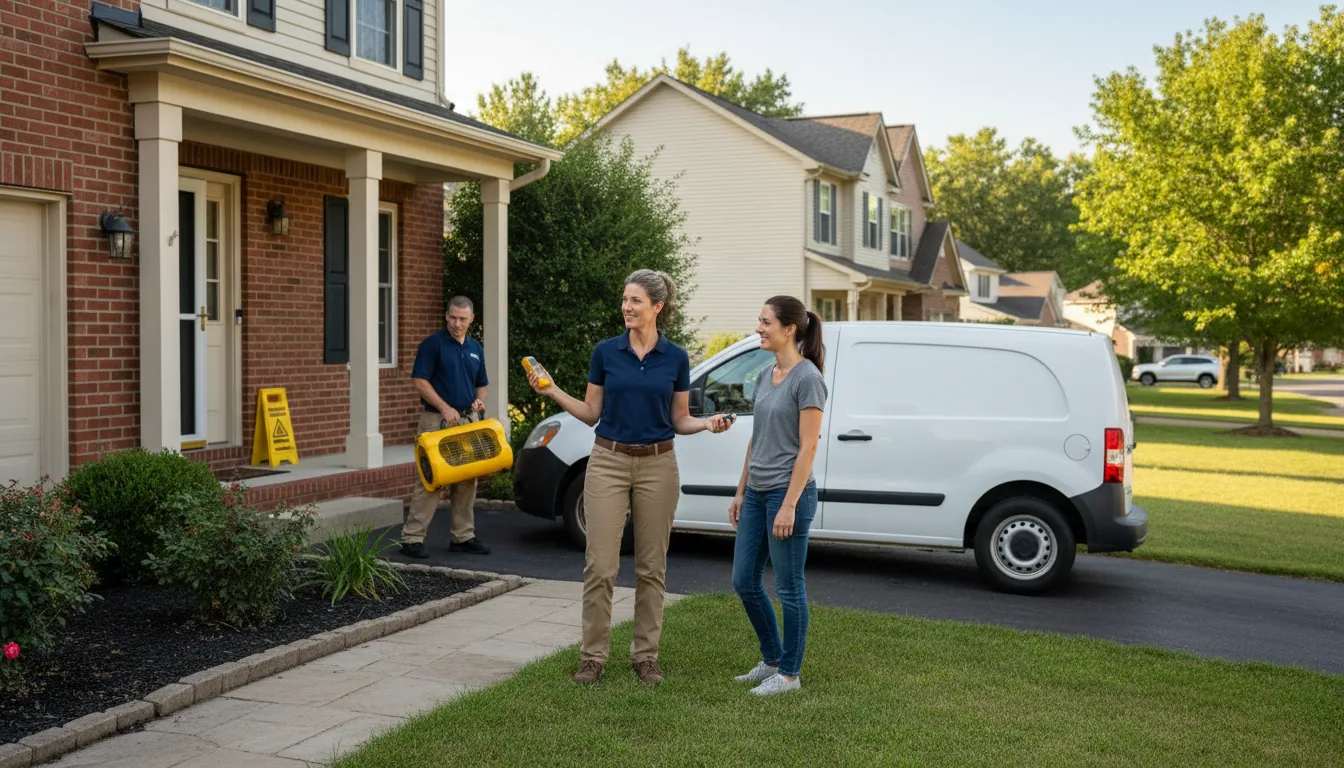 Residential water damage restoration in Castle Dale, UT